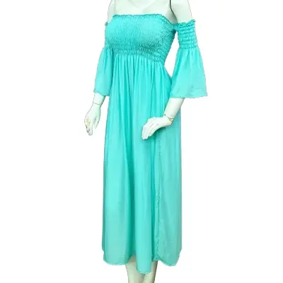Vestido elastizado largo — imagen 2