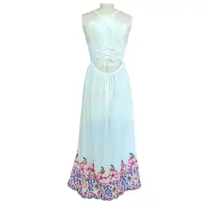 Vestido tope Iris largo miniatura 2