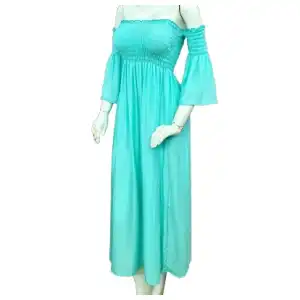 Vestido elastizado largo miniatura 2